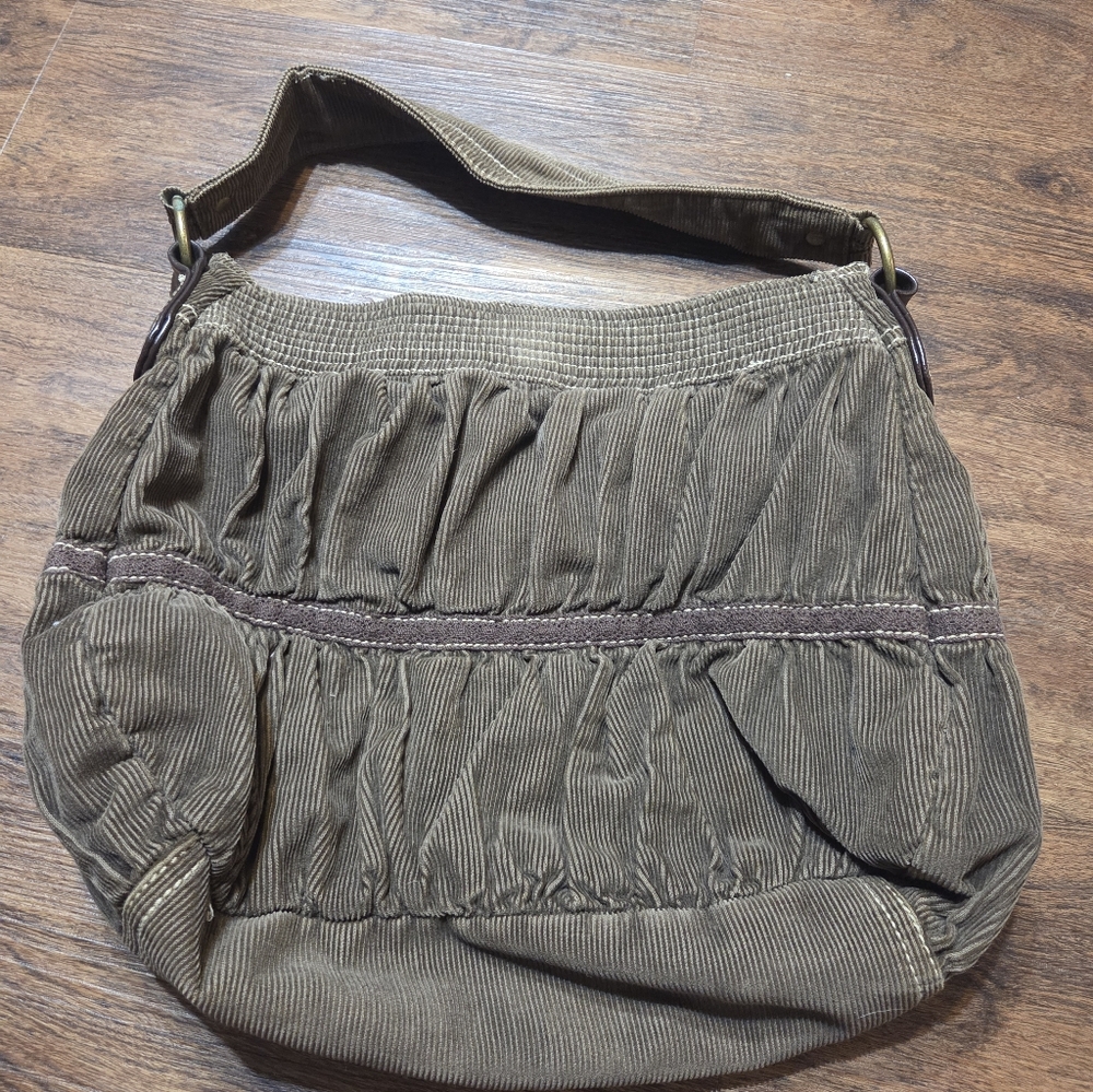 Vintage Y2K Old Navy Brown Corduroy Bag Purse.